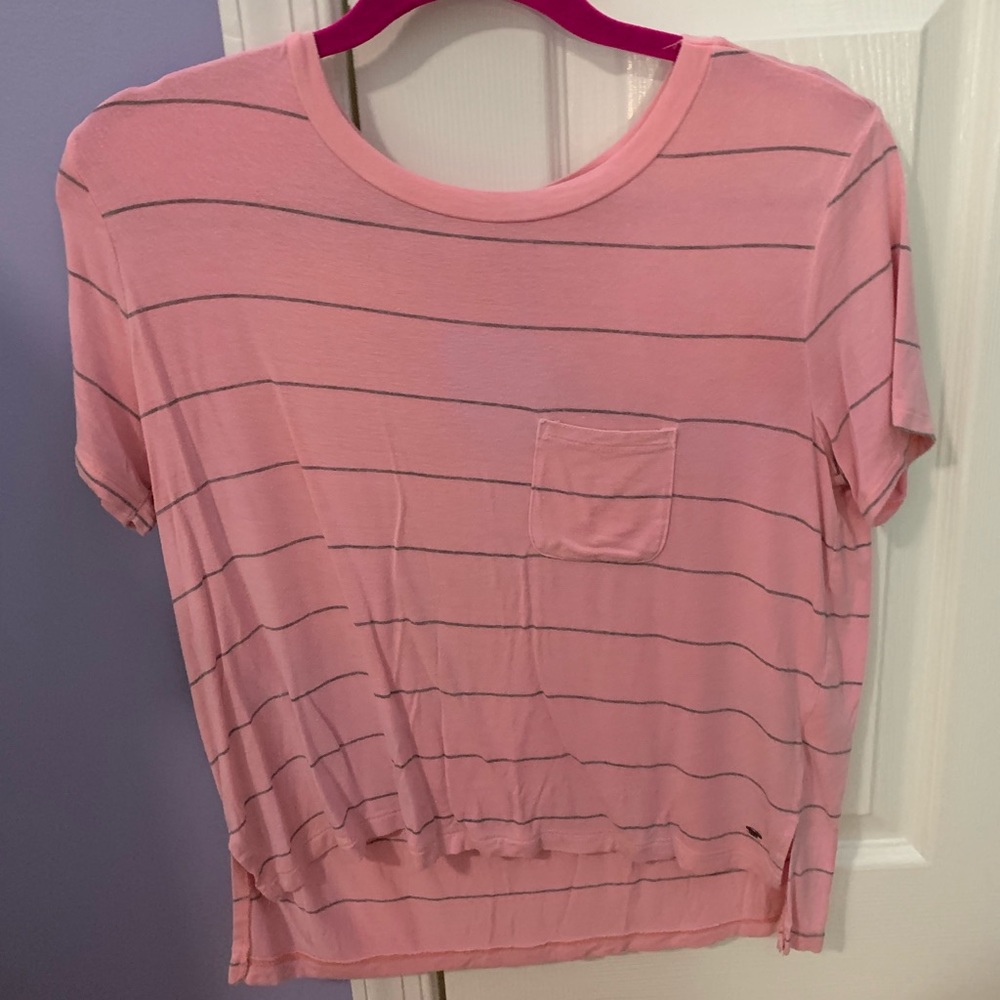 Pink stripped shirt